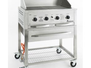 Gasgrillwagen, 4-flammig, Piezo-Zündung