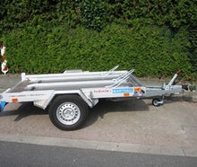Motorradanhänger / Motorradtransporter / Smart-Transportanhänger / Quad Anhänger / für 3 drei große Motorräder 100 Kmh zulassung