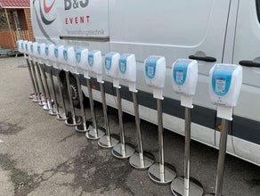 Händedesinfektion für Messe und Event Desinfektionsspender