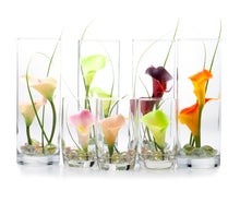 Tischvase mit Herrliche Kunstblumen und Kunstharzguss, Blumenvase