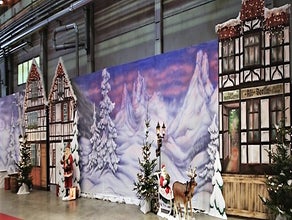 Weihnachtsdorf, Märchenstadt, Veranstaltungsdekoration, Dekoration