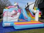 Hüpfburg Einhorn mit Rutsche zu vermieten - Galerie - Bild 3