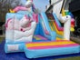Hüpfburg Einhorn mit Rutsche zu vermieten - Galerie - Bild 3
