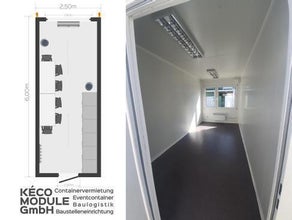 Baustellen Container/ Tages Unterkunft/ Besprecher Container 20ft. Mieten