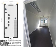 Baustellen Container/ Tages Unterkunft/ Besprecher Container 20ft. Mieten