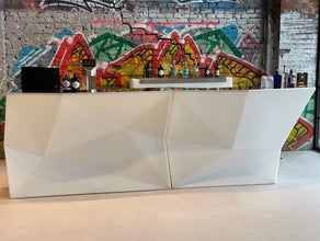 Vondom Faz Cocktail Bar mit LED-Beleuchtung, Indoor- und Oudoor Theke, Bar-Tresen, Counter mieten