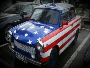 Trabant 601 USA Design für Eröffnung, Messen, Partys.