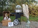 Zuckerwattemaschine mit Wagen