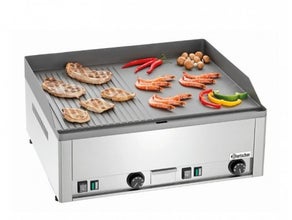 Griddle-Platte - glatt/gerillt / Steak-Grill / Hamburger-Grill / Elektro