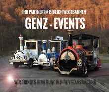 Wegebahn - Bimmelbahn - Besucherbahn - Messebahn - Citybahn - Schuttle - Eisenbahn - Straßeneisenbahn - Zug mieten