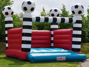 Fußball-Hüpfburg - Hüpfburg Fußball mieten