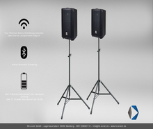 EV EVERSE 8 Akku Lautsprecher Stereo Set | Mobile PA Anlage mit Mischpult & Stativen