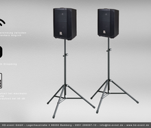 EV EVERSE 8 Akku Lautsprecher Stereo Set | Mobile PA Anlage mit Mischpult & Stativen