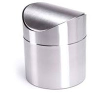 Tischmülleimer mit Deckel, Edelstahl, 0,5 l ---