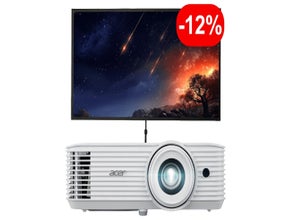 Beamer & Leinwand mieten (ab € 79): Full-HD Präsentationspaket ✓ 120" Leinwand ✓ HDMI ✓ Kautionsfrei
