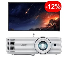 Beamer & Leinwand mieten (ab € 79): Full-HD Präsentationspaket ✓ 120" Leinwand ✓ HDMI ✓ Kautionsfrei