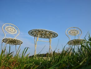 Metall Garten - Sitzgruppe, Gartendekoration