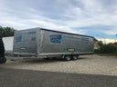 XXL mit Plane, Allzweckanhänger mit Plane, Hochlader Anhänger mit Plane 220 cm, 3500 kg Zul. Ges. Gewicht