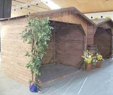 Berghütte Buffetstand, Buffet, Verkaufsstand, Stand, Marktstand