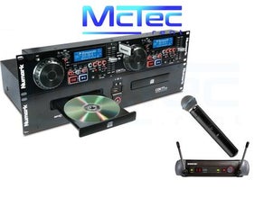 DJ Set Erweiterung II Doppel-CD-Player mit USB + Funkmikrofon