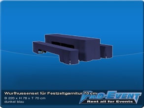 Wurfhussenset für Festzeltgarnitur 70 cm