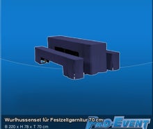 Wurfhussenset für Festzeltgarnitur 70 cm