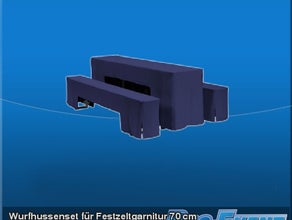 Wurfhussenset für Festzeltgarnitur 70 cm