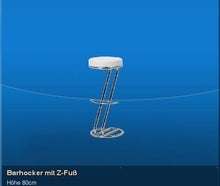 Barhocker mit Z-Fuss Hochstuhl Hocker
