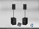 Yamaha DXR Set 2 | Aktives Lautsprechersystem | PA Anlage für 100 Personen
