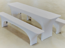 Biertischhusse SET STRETCH, weiß - Galerie - Bild 1