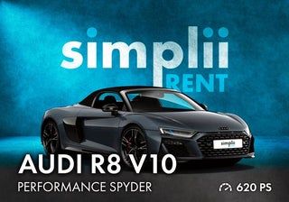 Audi R8 Spyder V10 Performance (neuestes Modell & Vollausstattung!) mieten - Auto mieten - Sportwagen mieten