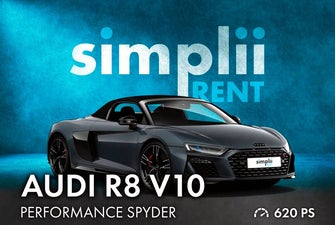 Audi R8 Spyder V10 Performance (neuestes Modell & Vollausstattung!) mieten - Auto mieten - Sportwagen mieten