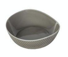 Designteller Optik Beton "tief"