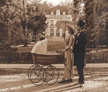 Kinderwagen  Altertümlich Anno 1920