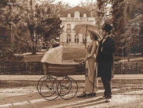 Kinderwagen  Altertümlich Anno 1920