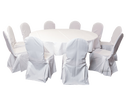 Dinnertableset 12 Tisch Stuhl Husse Banketttisch Bankettstuhl Hochzeitstisch
