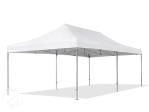 Partyzelt / Pavillon / Klappzelt 4x8m weiß / schwarz