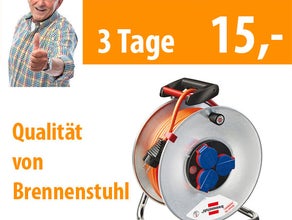 Kabeltrommel für außen 25 m Kabel Verlängerung Kabelverlängerung