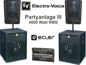 EV Party Anlage III Lautsprecheranlage