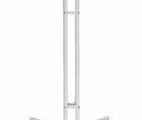 Stehtisch klappbar, Ø70cm, weiß rund, Höhe 110cm