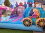 Profi Hüpfburg Springburg Cinderella Kutsche Prinzessin Traum Schloss Märchenschloss mit Rutsche  leihen mieten - Galerie - Bild 3