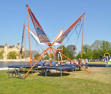 Kombipaket - Trampolin + Hindernisparcours mieten