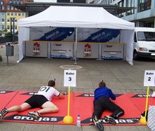 Sommerbiathlon, Biathlon, Biathlonsimulator, Lasergewehr mit Zielvorrichtung