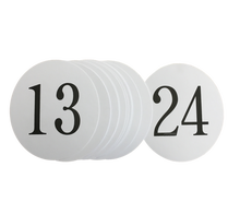 Tischnummern Set 13-24 mieten – Miettisch, Eventtisch, Veranstaltungstisch, Partytisch, Tischzubehör