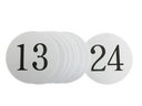 Tischnummern Set 13-24 mieten – Miettisch, Eventtisch, Veranstaltungstisch, Partytisch, Tischzubehör