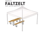 Faltzelt 3x3m schwarz + Zubehör - Galerie - Bild 2