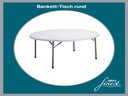 Bankett-Tisch // Tisch // Event-Tisch // Buffet-Tisch // Eckiger Tisch // Runder Tisch // Klapptisch