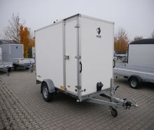 gebremster einachser Tieflader Kofferanhänger 3,00x1,50x1,90m - gebremst 1500 kg