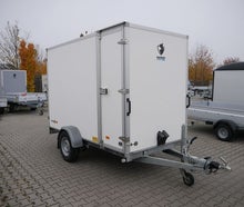 gebremster einachser Tieflader Kofferanhänger 3,00x1,50x1,90m - gebremst 1500 kg