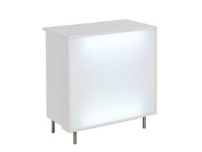 Counter weiß, Front hinterleuchtet